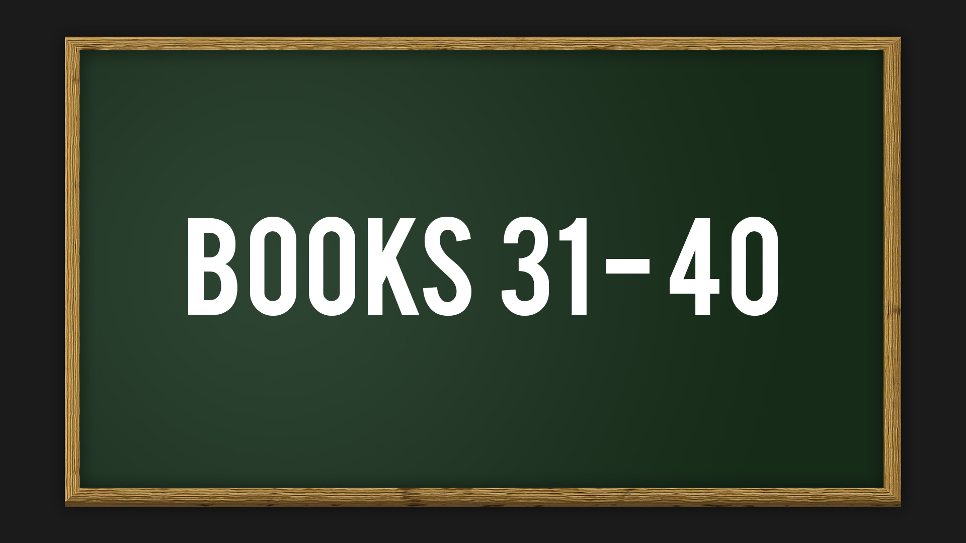Books 31 - 40